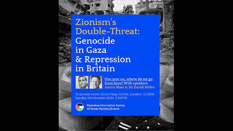 Zionism's Double-Threat: Genocide in Gaza & Repression in Britain, with Aaron Mate & David Miller