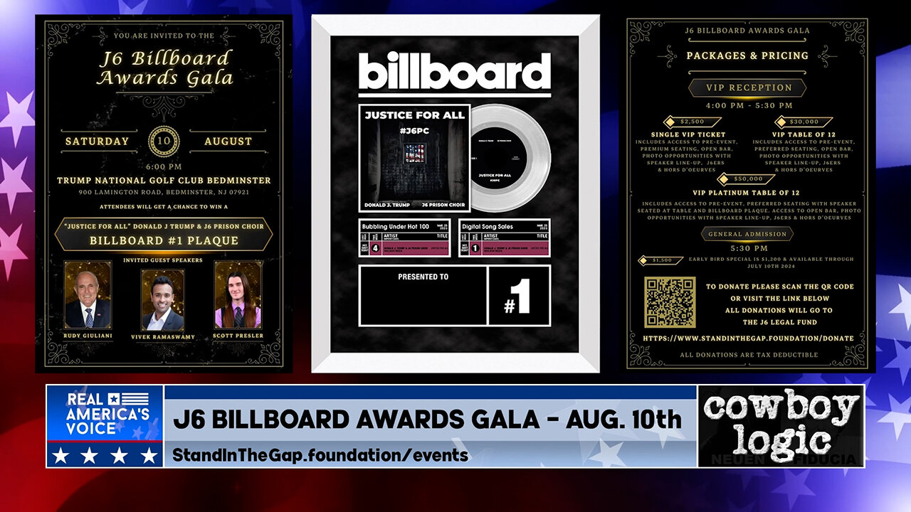 Cowboy Logic - 07/20/24: The J6 Billboard Paltiunum Record Awards Gala