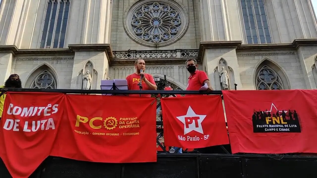 Fala do companheiro Matheus Vetter, dirigente nacional do PCO, no 1º de maio