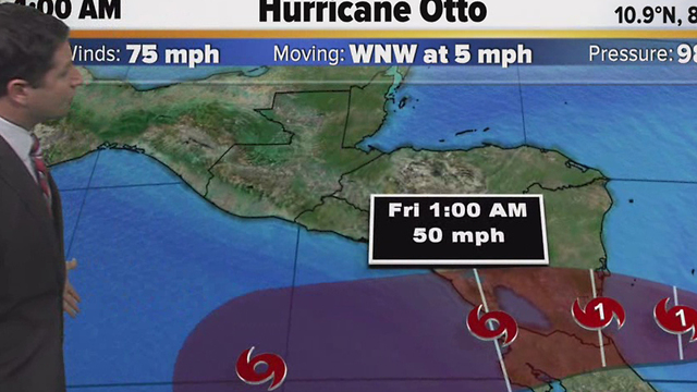 Hurricane Otto Wednesday morning update (11/23/16)