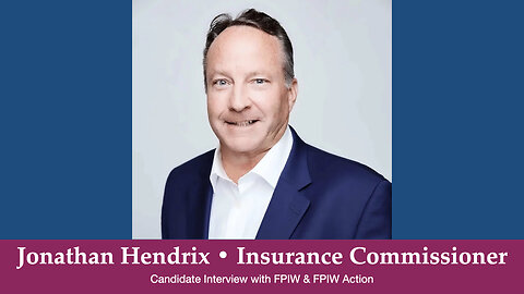 Johnathan Hendrix Insurance Commissioner Candidate