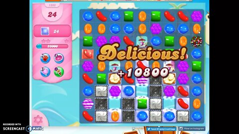 Candy Crush Level 1282 Audio Talkthrough, 3 Stars 0 Boosters