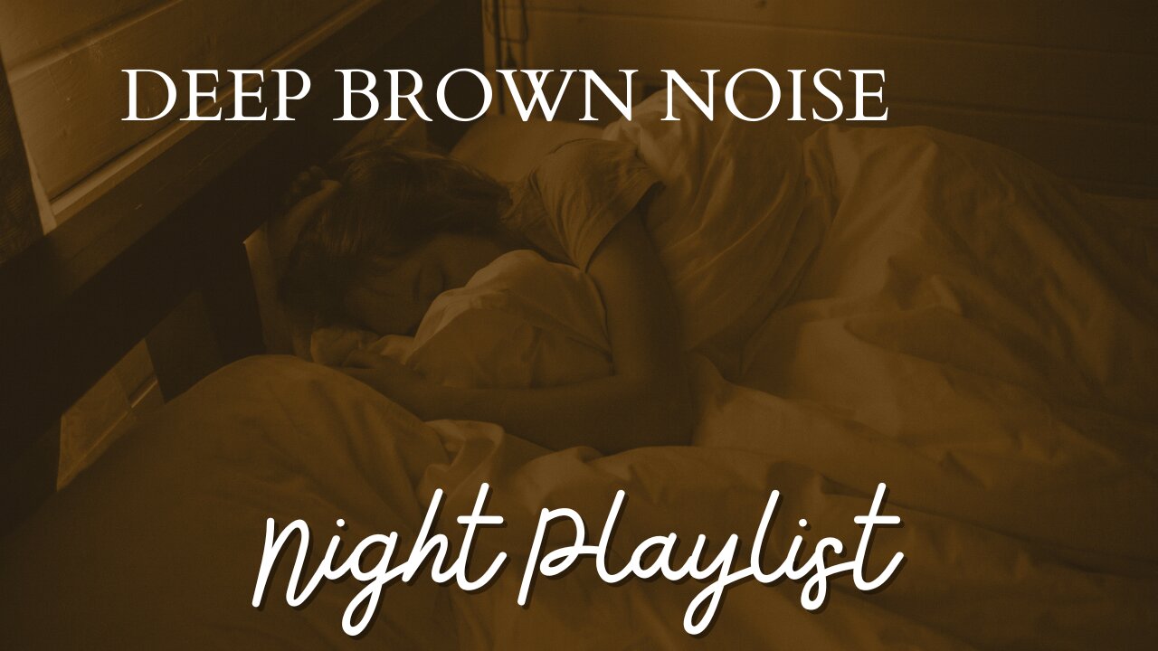 Relaxing DEEP Brown Noise |Black screen| for Better Sleep