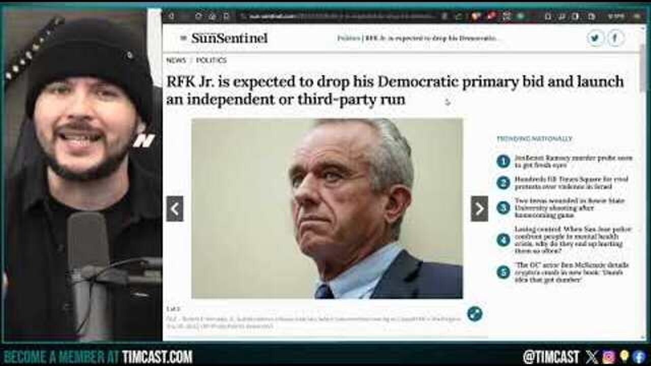 RFK JR ANNOUNCES INDEPENDENT RUN FOR PRESIDENCY, THIS WILL SPIKE DEMOCRATS IN 2024