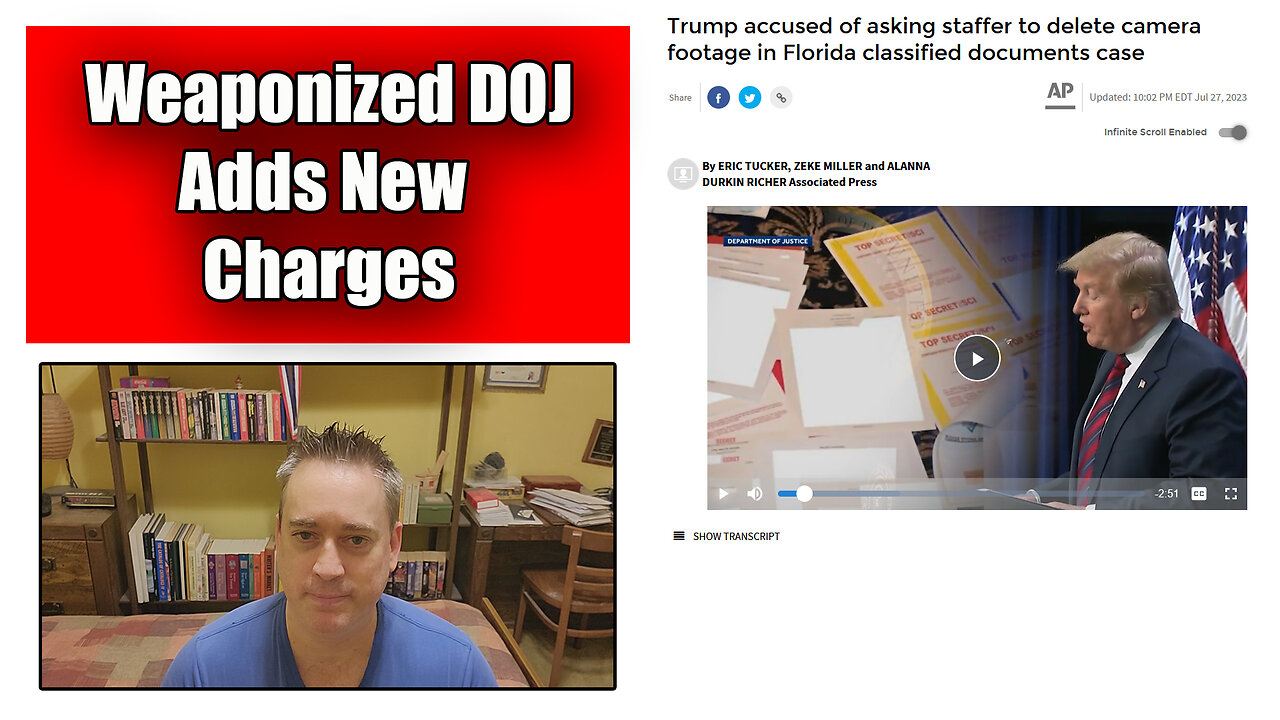 The Friday Vlog Trump Faces New Charges From The Weaponized DOJ