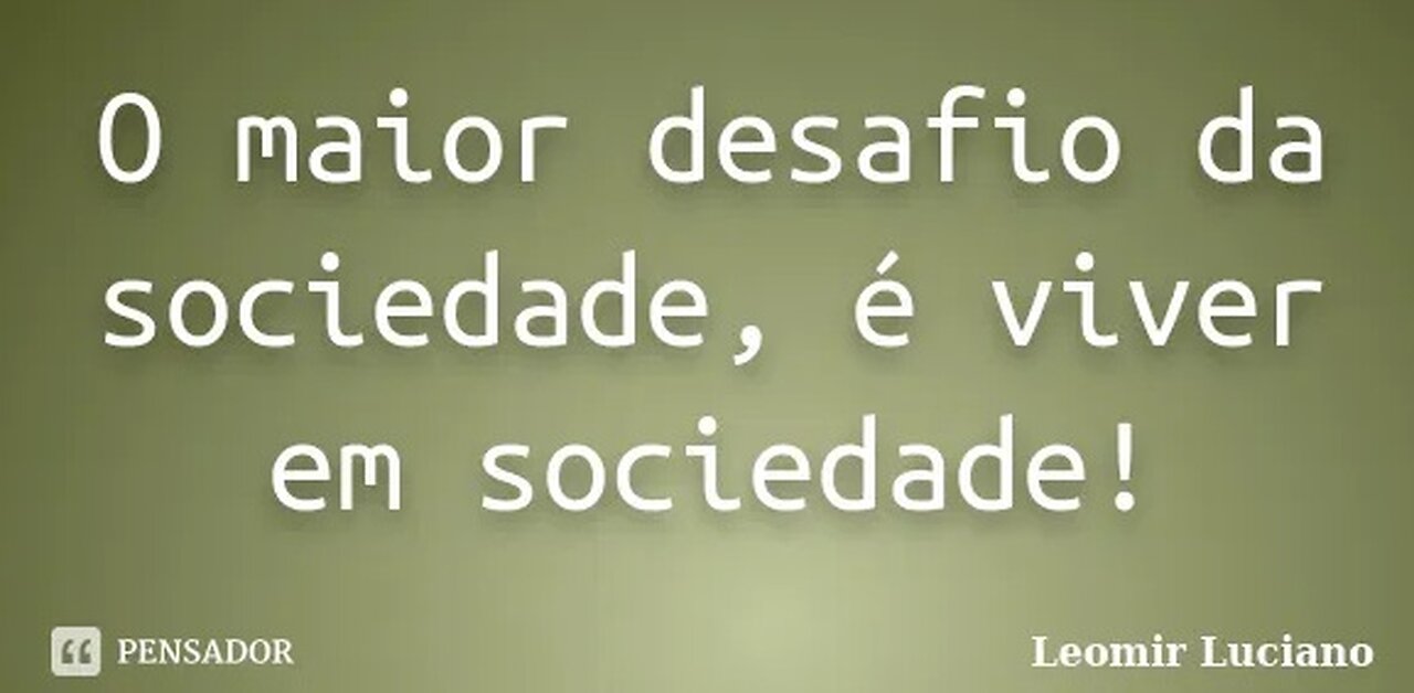 Fim da sociedade!