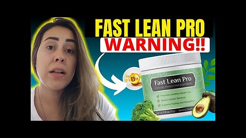 Fast Lean Pro: The Nobel "Fasting" Formula - That Works Faster Than Keto