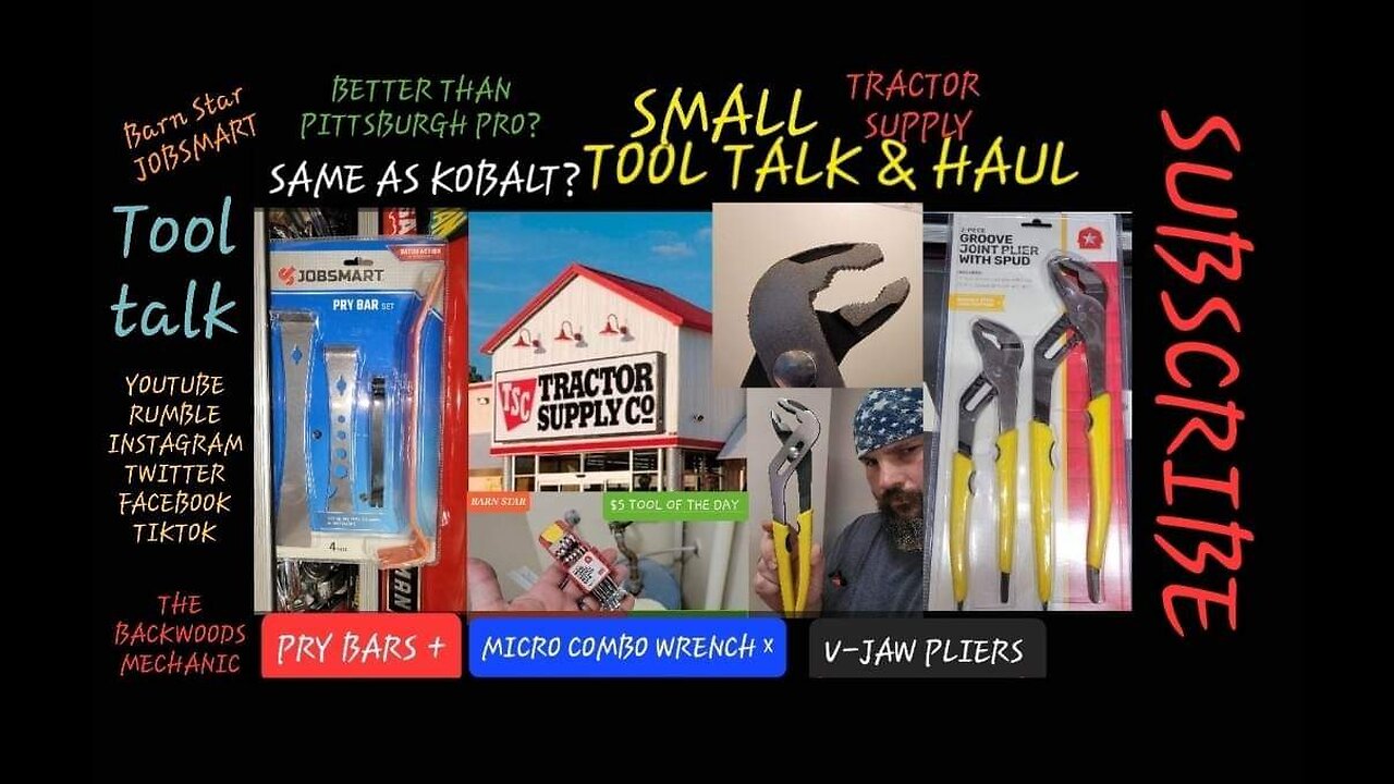 Tool Talk & Haul ( V-Jaw pliers Tractor Supply)