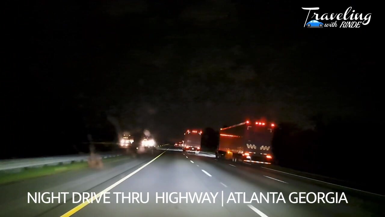 Night Drive Thru | Highway | Atlanta Georgia