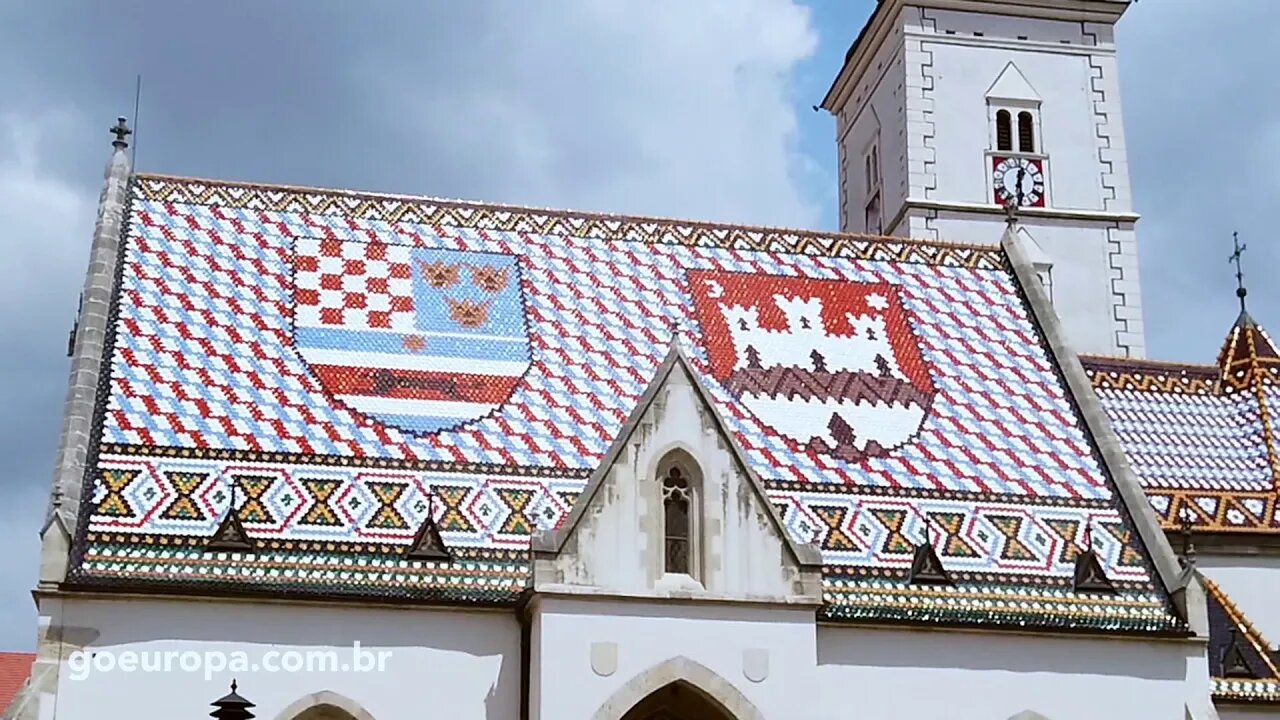 🇭🇷 O TELHADO DA IGREJA DE SÃO MARCO - Zagreb, Croácia | GoEuropa