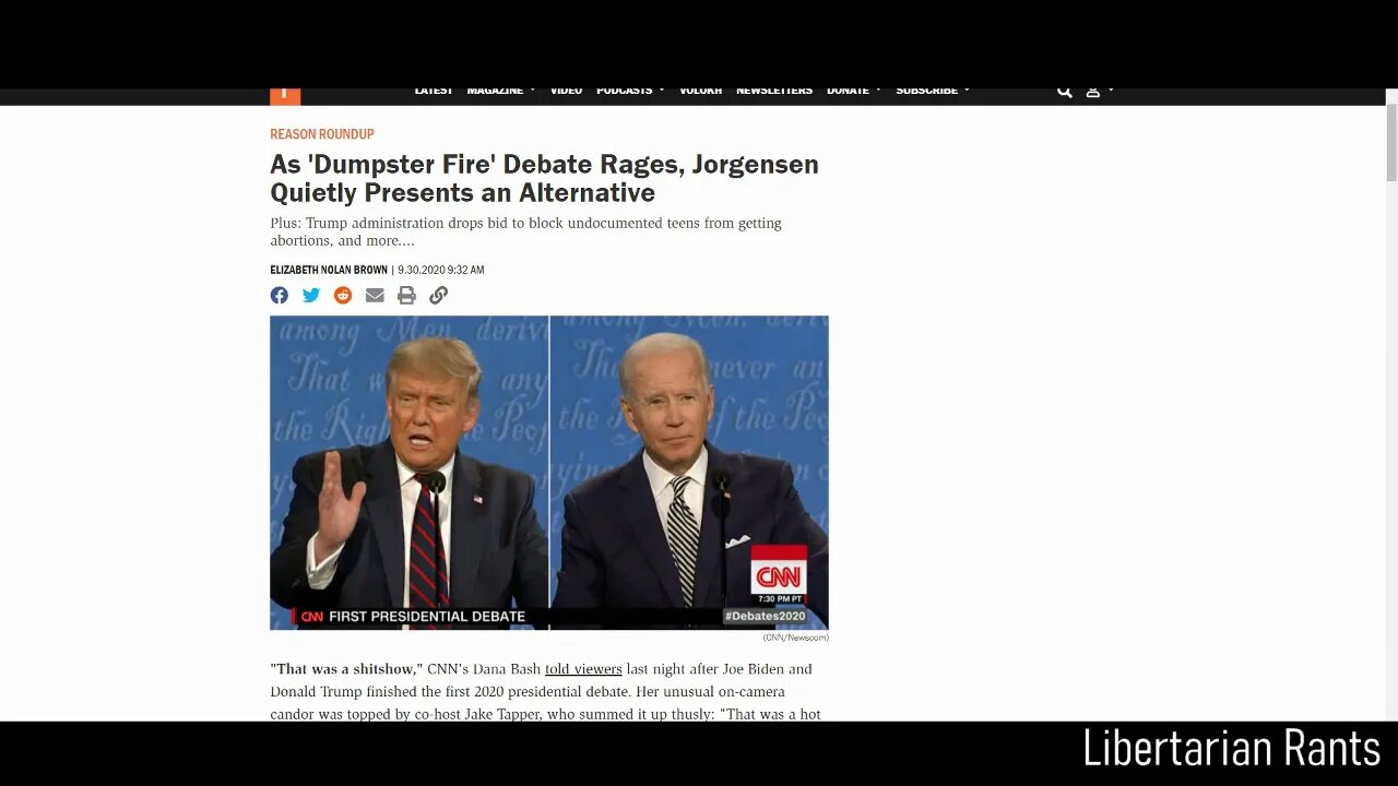 The Trump & Biden Debate was Horrible and Showed How Empty Both Parties Are.