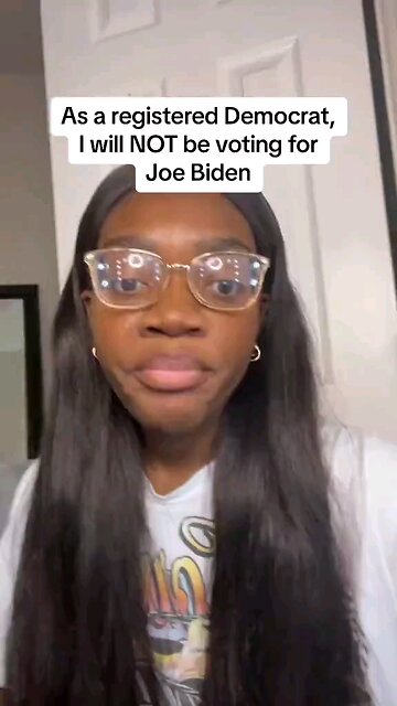 Registered Democrat will not be voting for Biden.