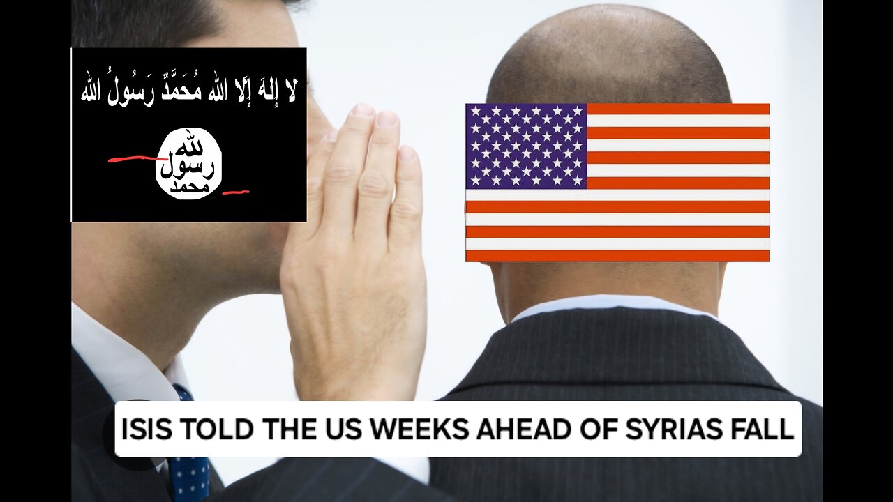 ISIS told US of Syria Weeks in Advance!