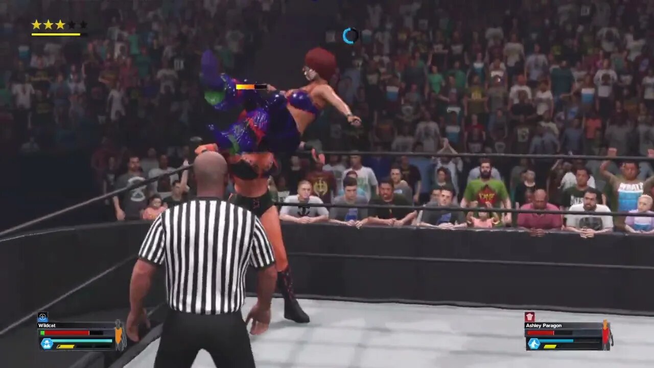 WWE 2K23: Wildcat Vs. Ashley Paragon (Legend Difficulty)