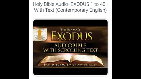 Holy Bible Audio: EXODUS 1 to 40 - With Text (Contemporary English)