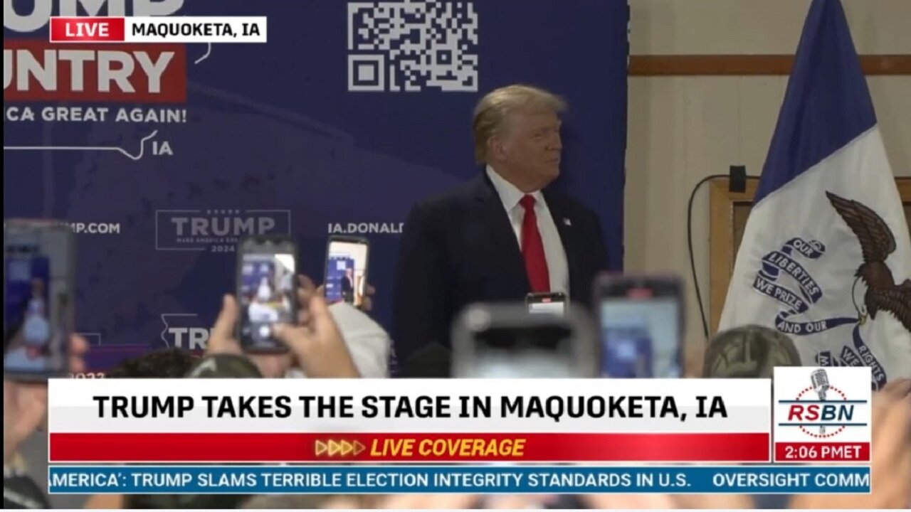 FULL SPEECH: President Donald J. Trump Set To Deliver Remarks In Maquoketa, Iowa - 9/20/23