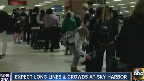 Sky Harbor International Airport expected to be busy for holiday travel