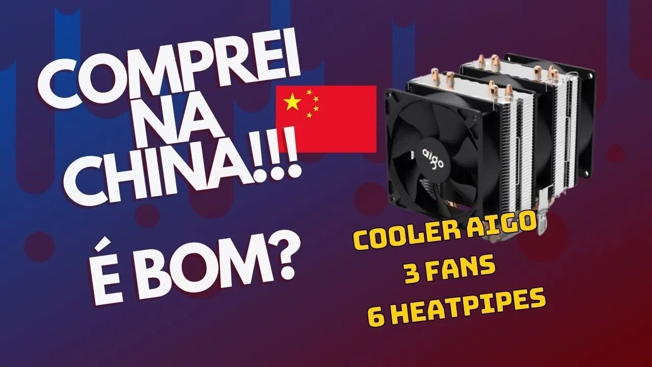 Cooler Aigo com 3 Fans e 6 Heatpipes e Suporte LGA 2011. Potente!