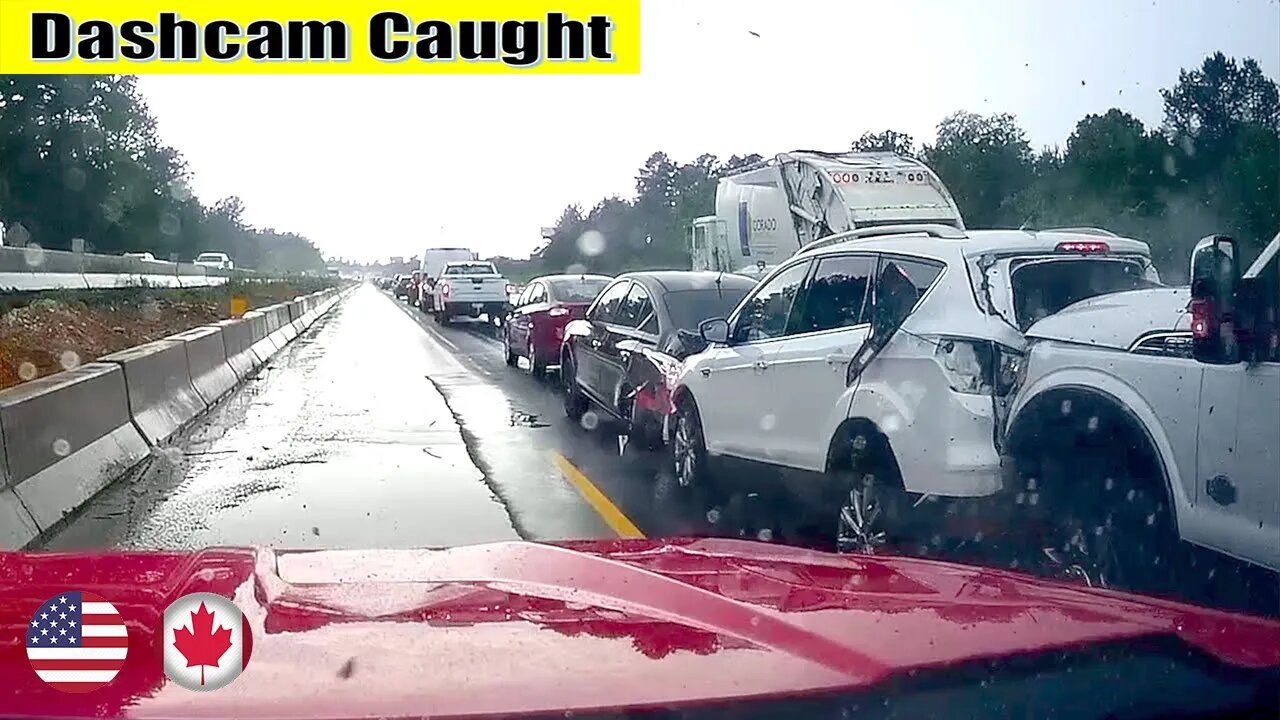 North American Car Driving Fails Compilation - 465 [Dashcam & Crash Compilation]