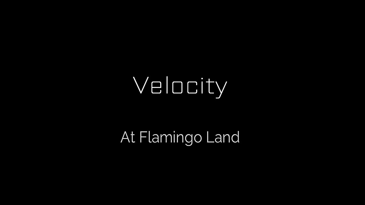 POV of Velocity (TRON without the theming?) at Flamingo Land, North Yorkshire, England