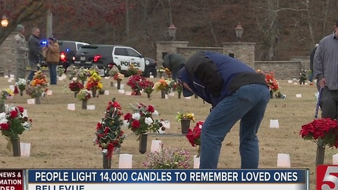 Thousands Of Candles Lit For Loved Ones