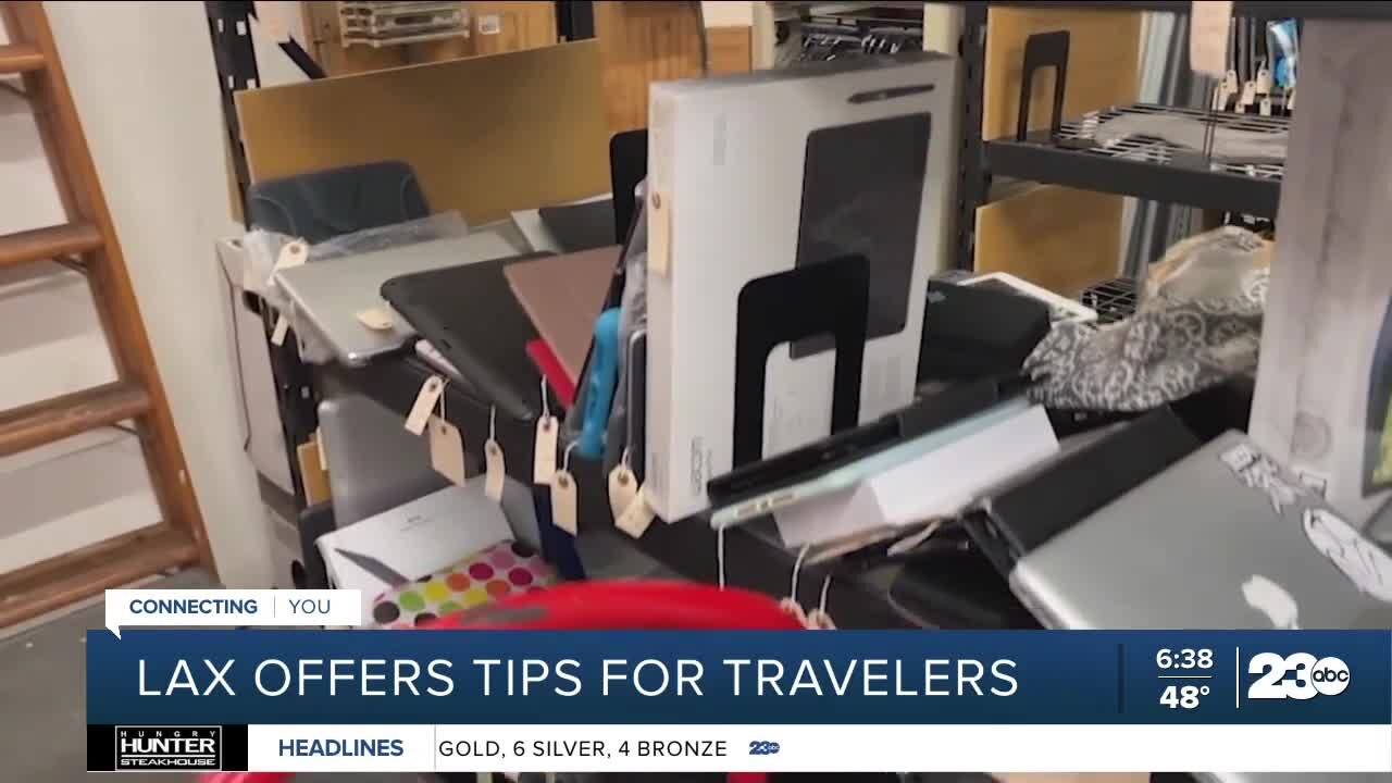 LAX offers tips for travelers when it comes to lost items