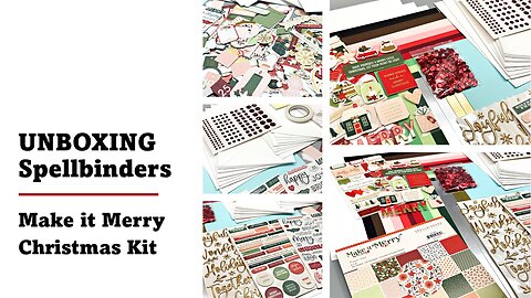 UNBOXING | Spellbinders | Make it Merry Christmas kit