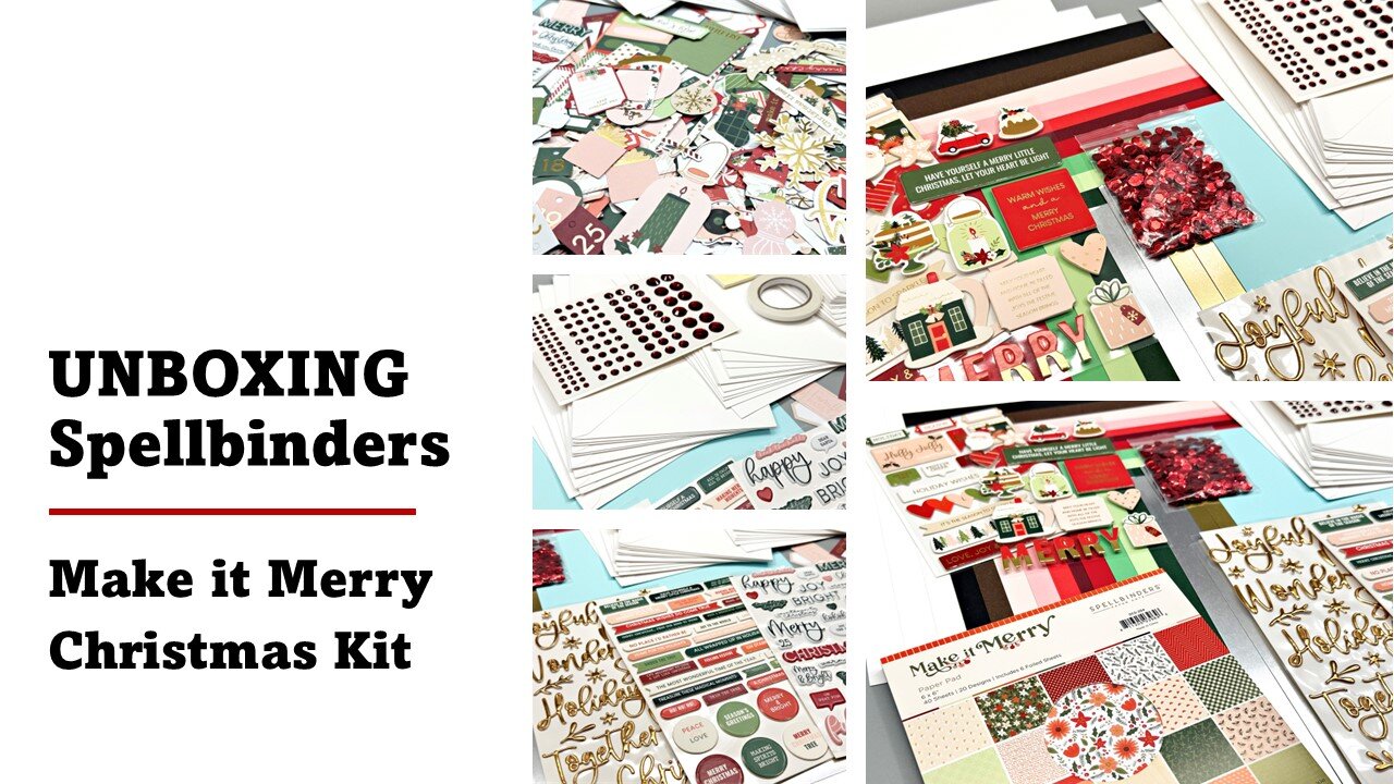 UNBOXING | Spellbinders | Make it Merry Christmas kit