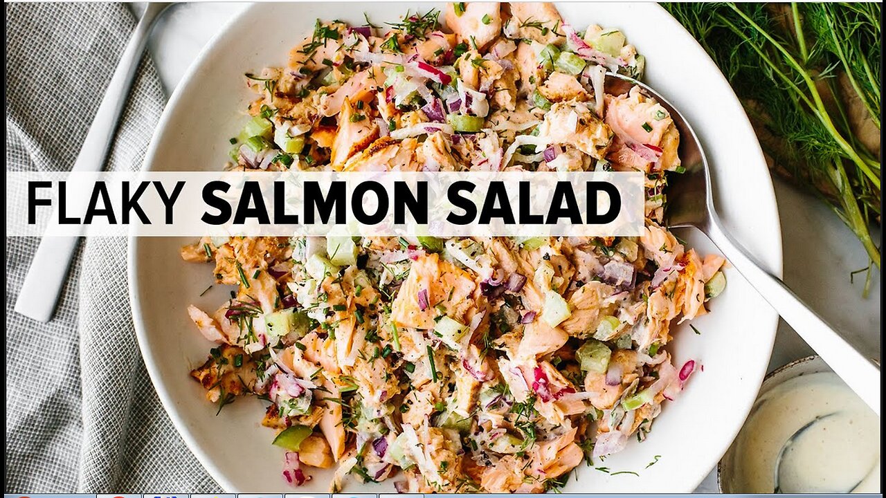 SALMON SALAD | if you like my tuna salad recipe, you'll LOVE this salmon salad recipe!