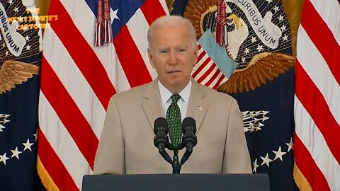 Biden: "We have roughly 350 million people vaccinated in the US and billions around the world."