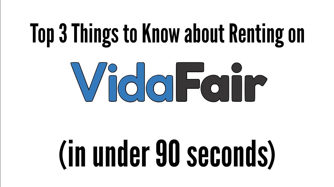 Top 3 Things to Know about Renting Content on VidaFair in Under 90 Seconds