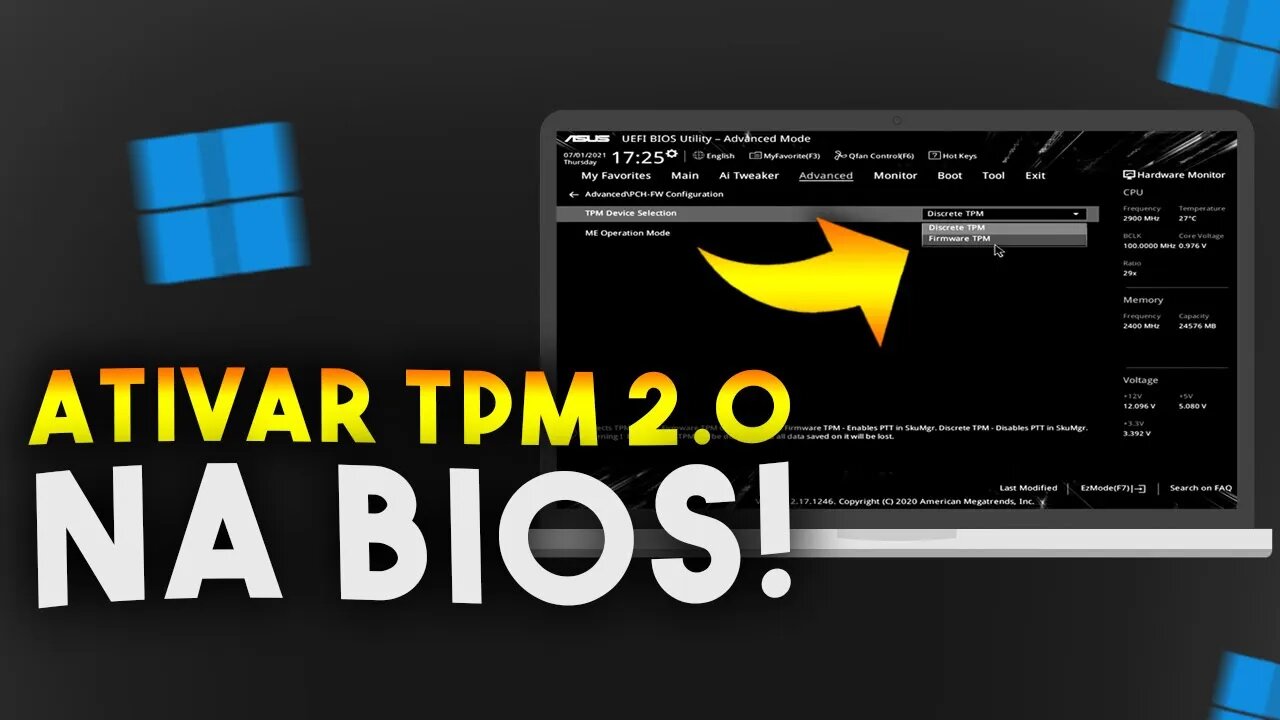 Como ATIVAR TPM 2.0 na BIOS para INSTALAR WINDOWS 11 (PASSO A PASSO COMPLETO)