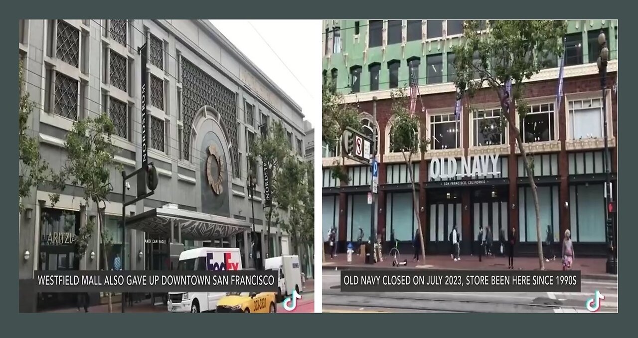 Every Store is CLOSED in San Francisco's Downtown Union Square.