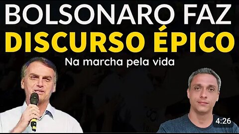 Today in Brazil Bolsonaro makes an epic speech at the March for Life in BH