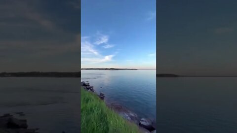 Edge of Rocky Point cliffs PEI