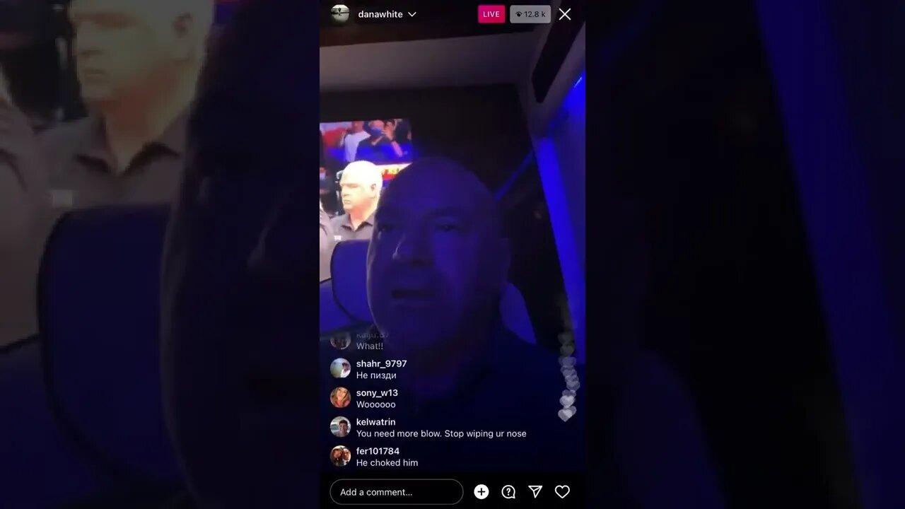 Dana White live reaction to Jiri Prochazka choking out Teixeira