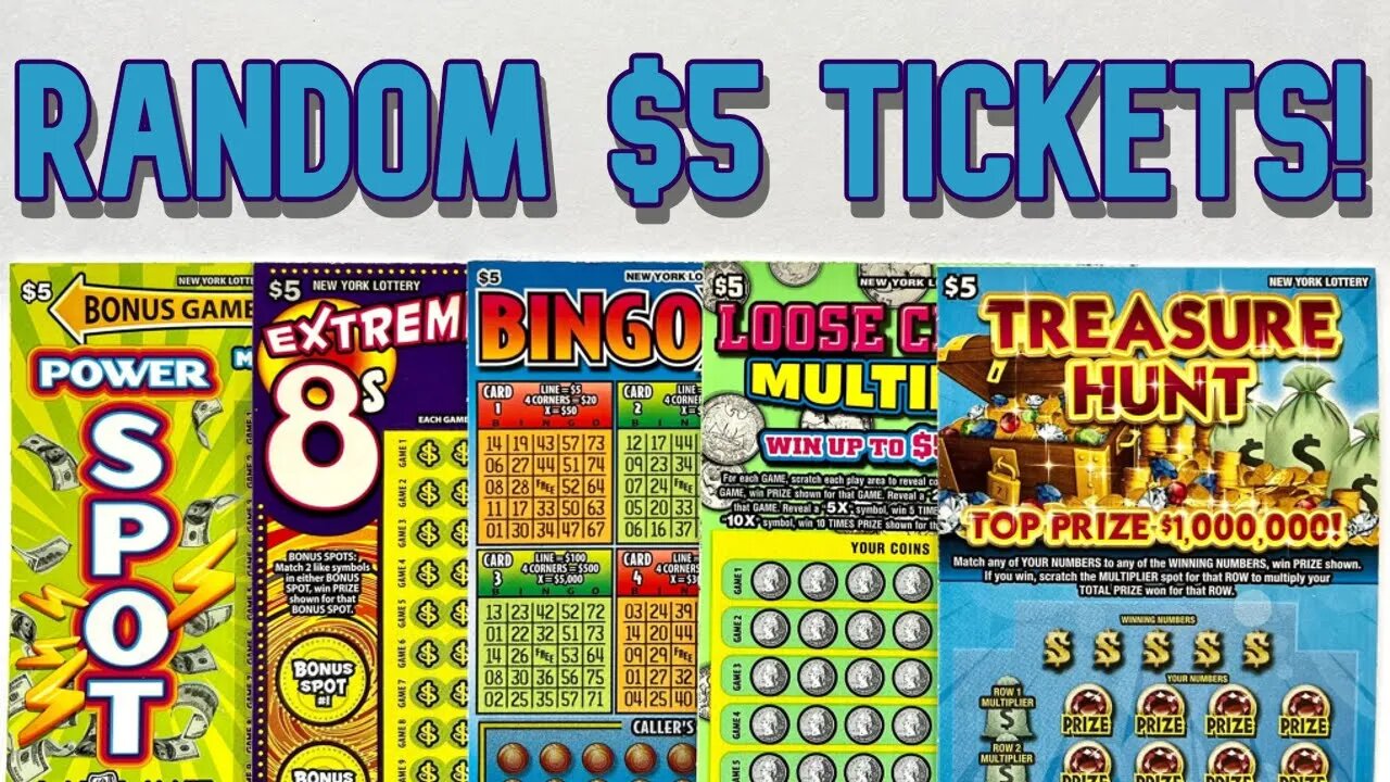 Playing More Random $5 Scratch Off Tickets from the New York State Lottery!!