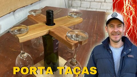 Como Fazer um Porta Taças de Vinho Simples é Fácil! How to make