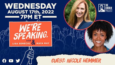 TUNE IN: TONIGHT AT 7 PM ET: Historian Nicole Hemmer joins We're Speaking.