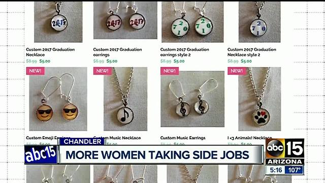 More women taking side jobs to make ends meet