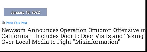 CA Governor Declares War on the People; Calls out Nt'l Guard for Forced VXXines