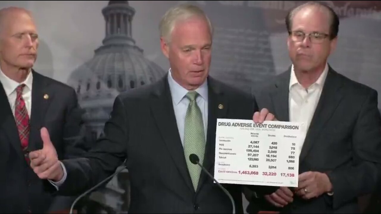 Senator Ron Johnson: "It's an insane policy to force a C19 injection"
