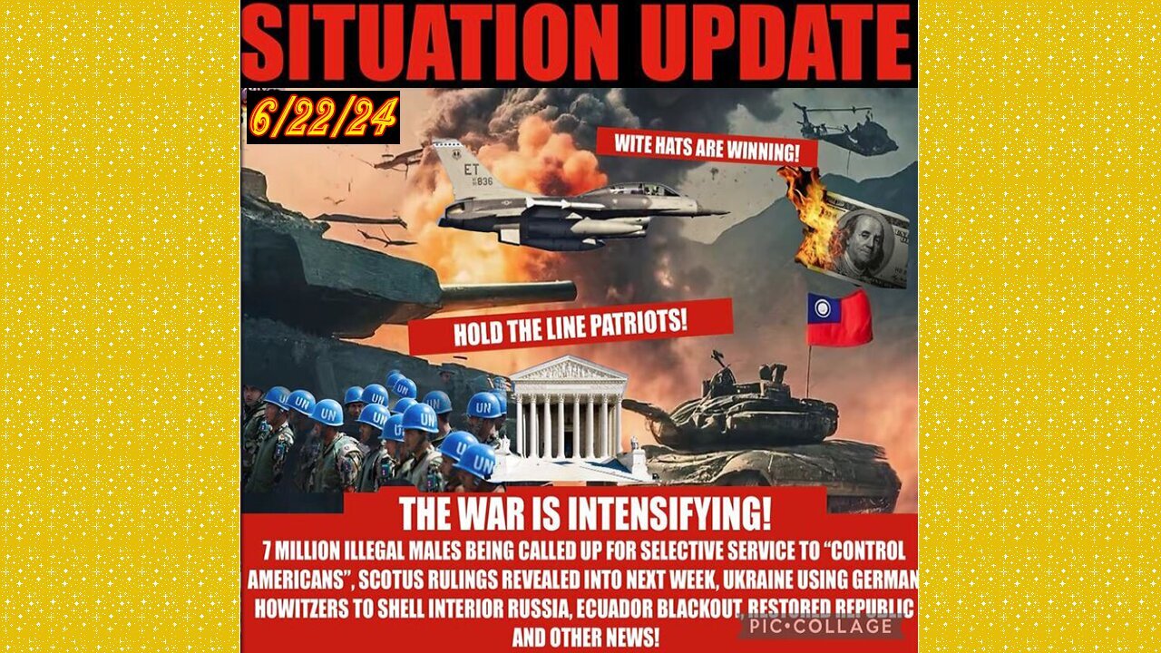 SITUATION UPDATE 6/22/24 - Nato At War W/Russia,Israel & Hezbollah,Trump Trial,Gcr/Restored...