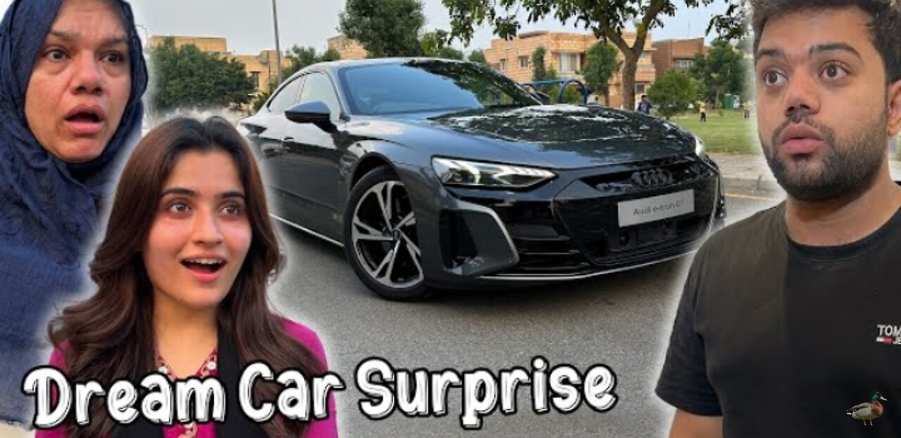 Surprising my family with Audi e tron gt emotional