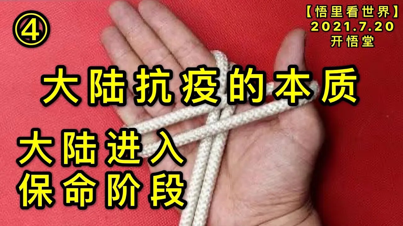 KWT2132(4)大陆进入保命阶段-大陆抗疫的本质20210720-12【悟里看世界】