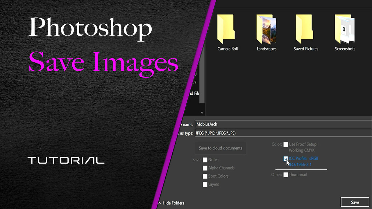 Photoshop Basics - Saving your Images