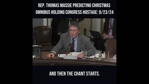 3 Months Ago, Massie Predicted Exactly What Congress Would Do Right Before Christmas