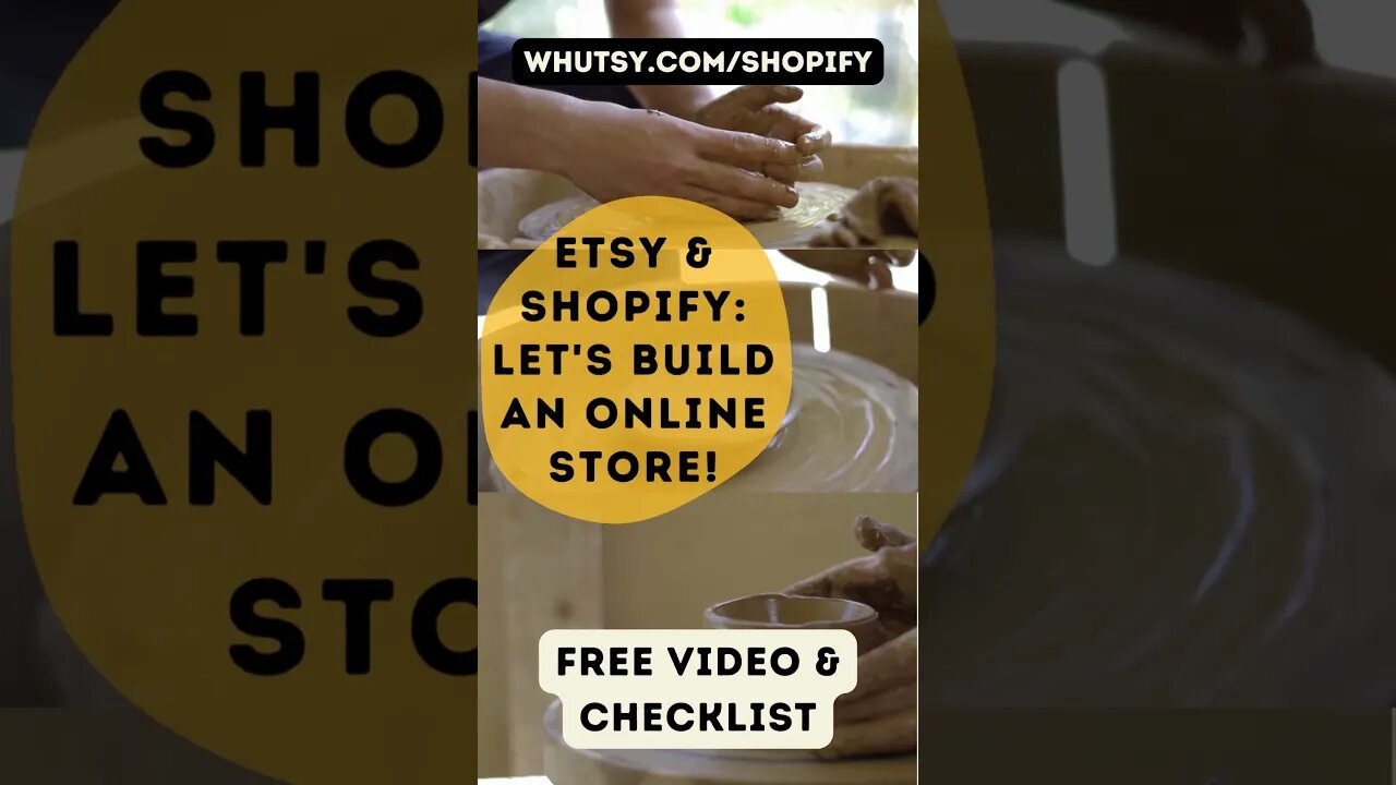 Etsy and Shopify #shorts Watch our Tutorial for Etsy Sellers, Let's Build an Online Store!