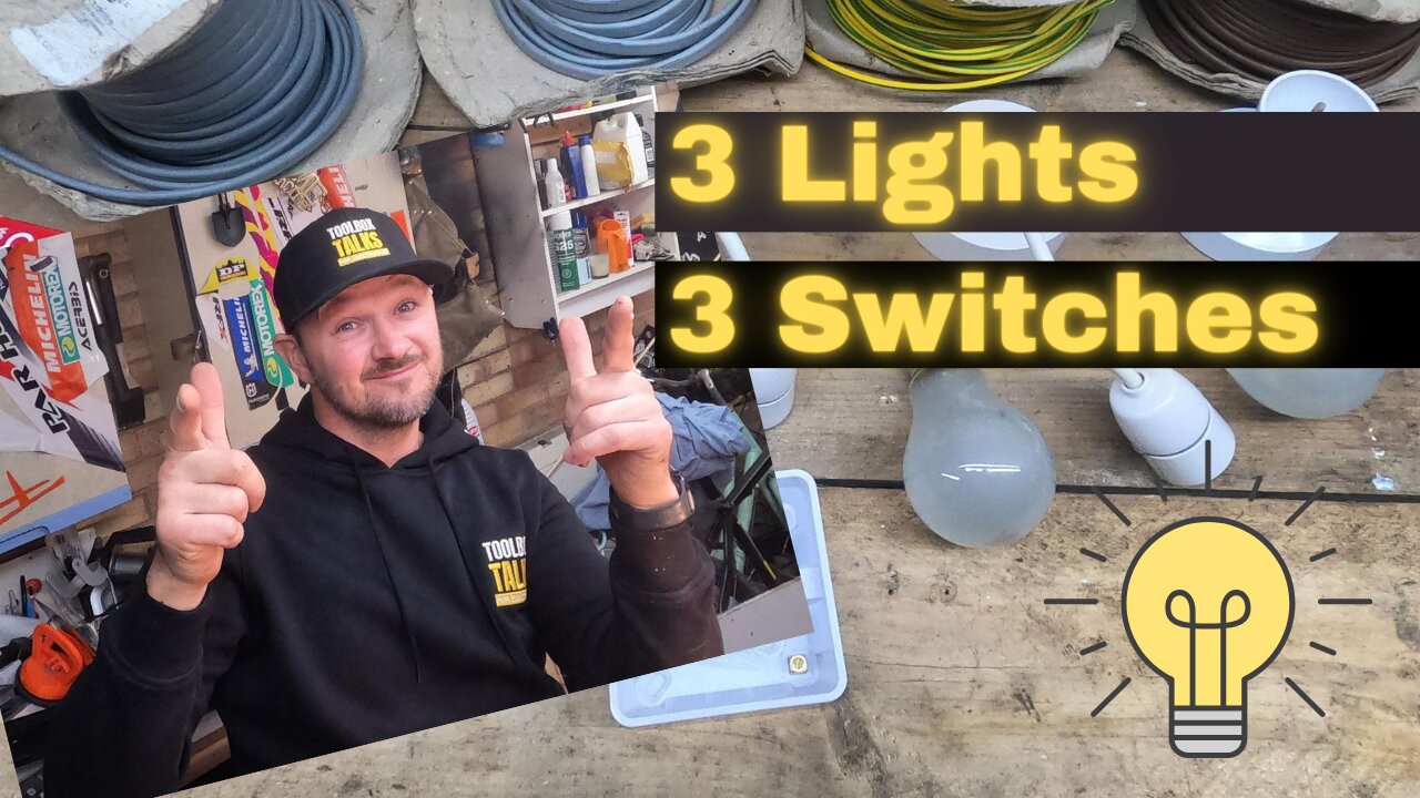 How To Wire 3 Lights 3 Switches - 1 Way Switched