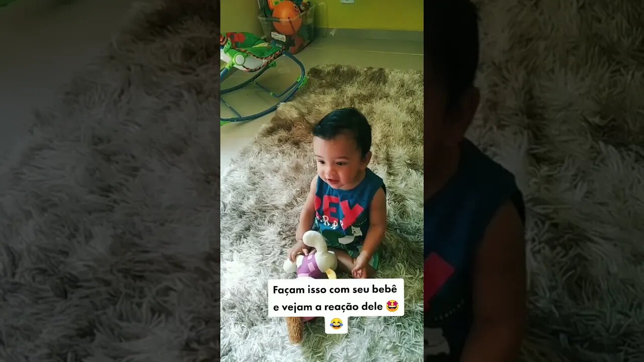 COLOQUE ESSA MÚSICA PERTO DO SEU BEBÊ E VEJA A REAÇÃO DELE 🤩😂 #shorts